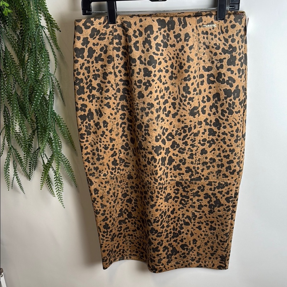 Marc New York Brown and Black Pencil Skirt